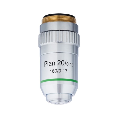 Amscope 20X Plan Achromatic Objective Lens with Knurled Ring PA20XK-V300