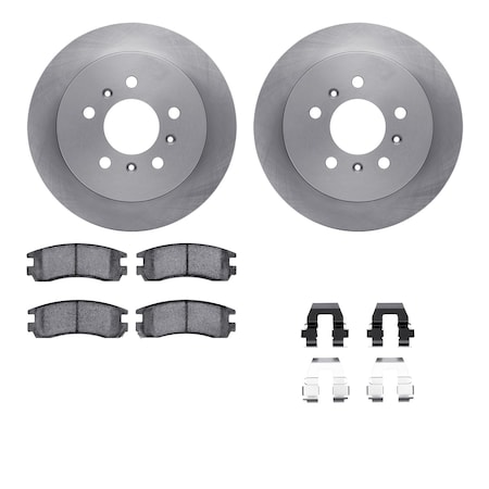 Dynamic Friction Co DFC Brake Rotor with 5000 Brake Pads and Hardware Kit 6512-45088
