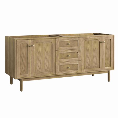 James Martin Vanities Vanity, without top, Light Natural Oak, 71.9 in W x 23.0 in D, 545-V72-M-LNO