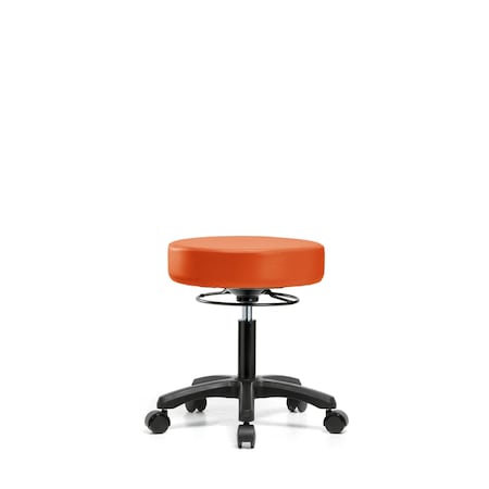 Blue Ridge Ergonomics Desk Mini-Stools, Vinyl, Casters, Org BR-VDHMS-RG-RC-8613