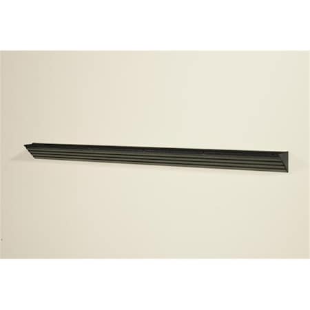 Amore Designs Glace Silver Black Shelf Bracket- 36 in. GCE36SB