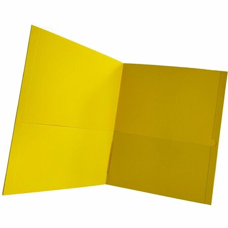 Business Source Letter Portfolio, Yellow, 25PK BSN78556