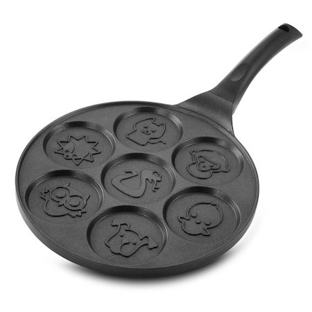 Megachef Fun Animal Design 10.5 Inch  Nonstick Pancake Maker Pan with Cool Touch Handle MC-ANIMALCAKES1