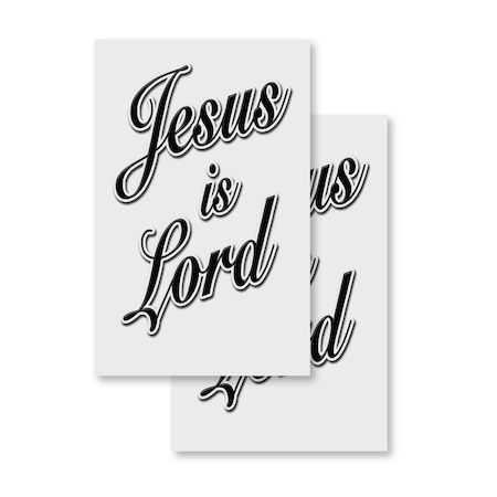 Signmission Jesus Is Lord, Vinyl Decals Only 24 Inch x 36 Inch, Vinyl Decal, 2PK DSB-2436-2PACK-Jesus Is Lord