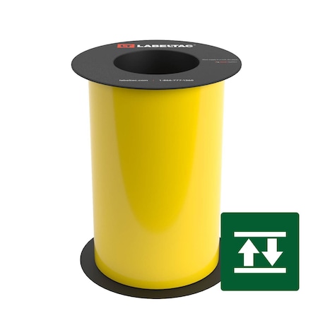 Labeltac High-Tack Label Supply 8in x 75ft LT9, Yellow LT801HK-C