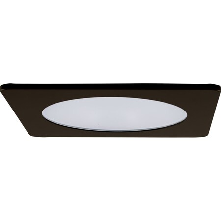 Elco Lighting 3in Die-Cast Adjustable Baffle Trim, Black with Nickel Trim EL2412B