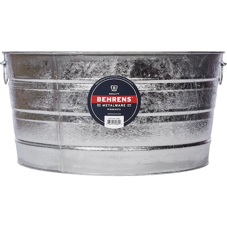 Behrens 15 Gal. Round Hot-Dipped Utility Tub 2