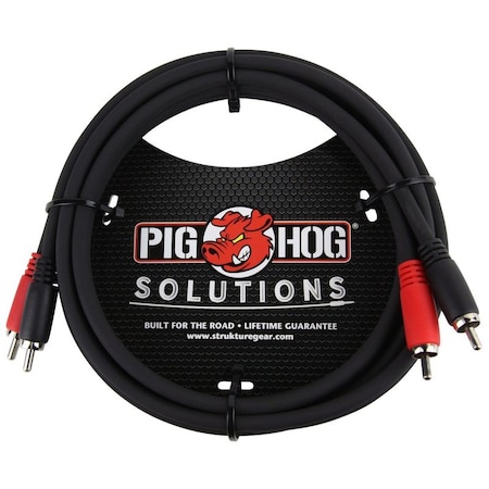 Pig Hog 6-Feet RCA-RCA Dual Cable PD-RCA06