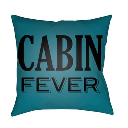 Artistic Weavers Lodge Cabin Cabin Fever Poly Filled Pillow - Teal & Black - 26 x 26 in. LGCB2029-2626