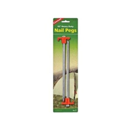 Coghlans Coghlan's Red Nail Pegs 1.87 in. W X 10 in. L 100 pk 8311