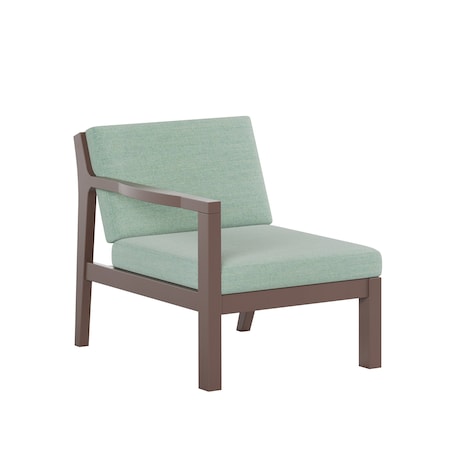 Polybird BREEZE DEEP SEAT SECTIONAL PIECE RIGHT CHAIR        TUDOR BROWN POLYBIRD P102-TB-CASP
