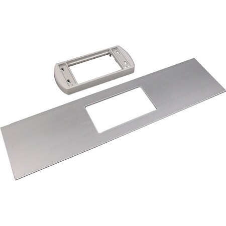 Wiremold Low Prof Adapter Covr Plate, Gray, Aluminm ALA-LPB3S2