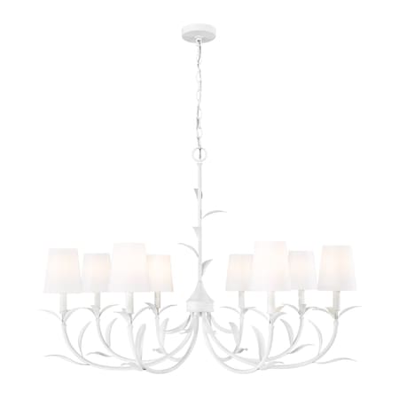 Z-Lite Aslin Textured White 8 Light Chandelier 830-42TXWH
