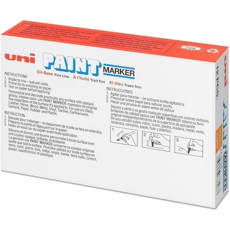 Uni-Ball UniPaint PX20 OilBased Medium Point Marker, Orange UBC63607