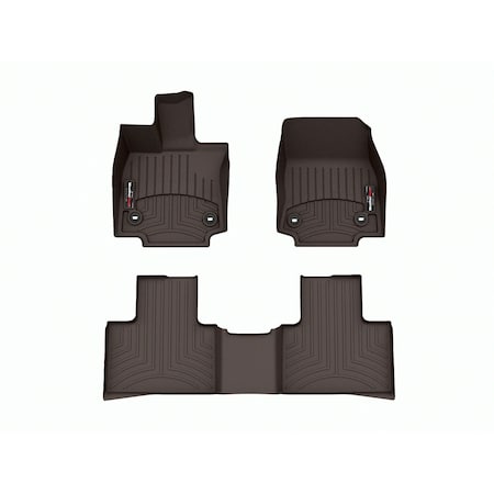 Weathertech Cocoa, Front and Rear Floorliners 471795-1-2