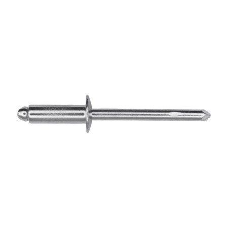 Auveco Blind Rivet Steel Dome 3/8in Diameter 3/16in Grip 1/4in - 3/8in, 1000PK 8897