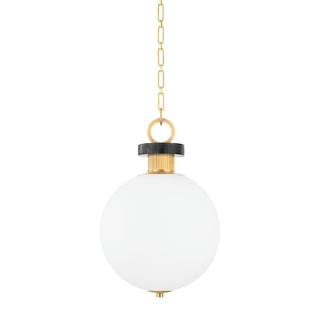 Corbett Lighting Haru 1 Light Pendant 13.25 In. Vintage Brass 395-13-VB