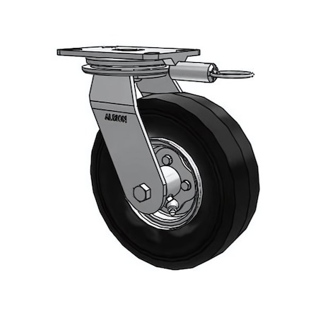 Albion hd-raceway-9x2.8-black-pneumatic-swivel-Caster 72SF08501SL