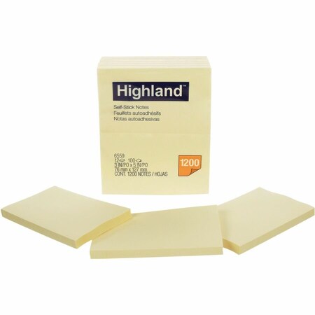 3M Highland Notes 6559, 3"x5", PK12 6559