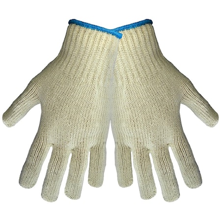 Global Glove S60 Medium Weight, Natural Color, String Knit Gloves, Large, 12PK S60-09