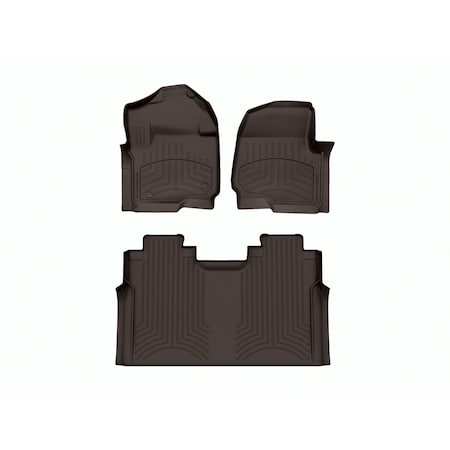 Weathertech Cocoa, Front and Rear FloorLiner HP 4710121IM-476974IM