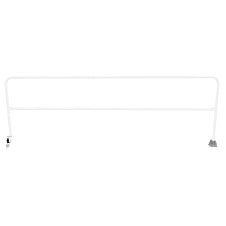 Vestil Steel Dock Safety Swing Gate 11 Ft. Length White SSG-11-WT