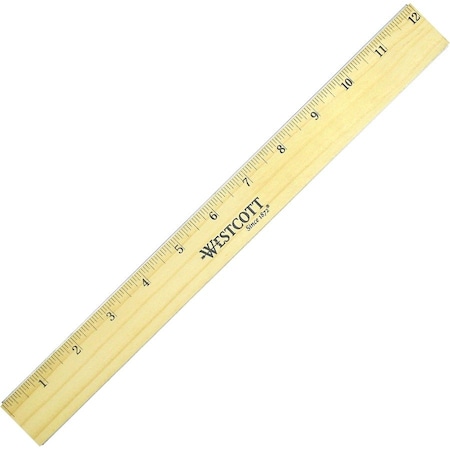 Westcott Ruler, Wood, 12 In 05221