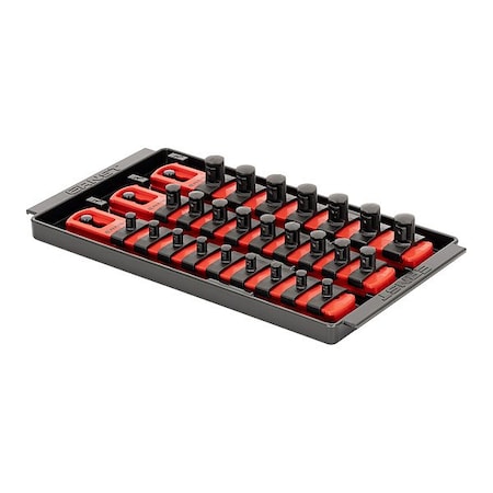 Ernst Manufacturing Socket Organizer, Red, 5 5/16" D 8550