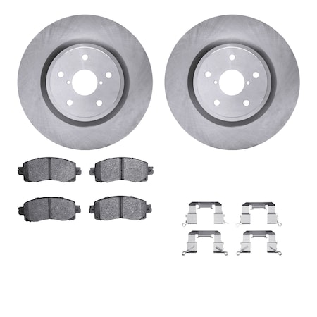 Dynamic Friction Co DFC Brake Rotor with 5000 Brake Pads and Hardware Kit 6512-13231