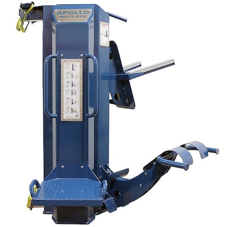 Outdoor-Fit Workout Station Set, Blue, Powder Coated OF-400-04