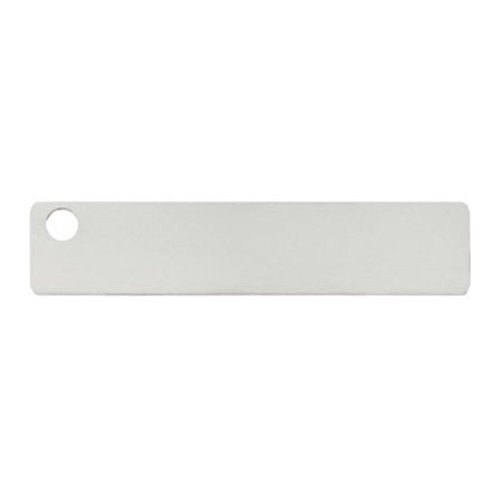 Panduit Marker Plate, 304 Stainless Steel, 3/4 in H x 3/4 in W, Silver, Rectangle, 100 PK MT350-C