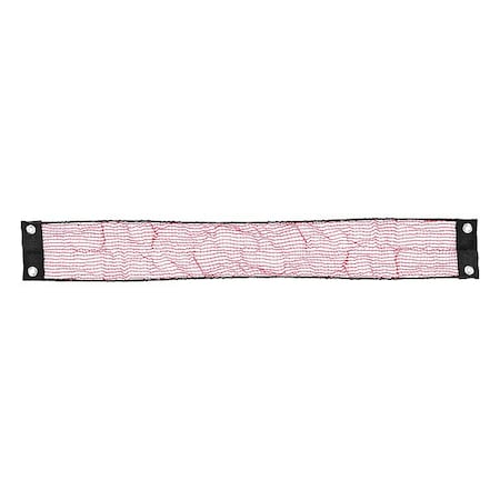 Us Netting Chute Netting, 48 in D, 6 in W, Red USN-111S-648-R