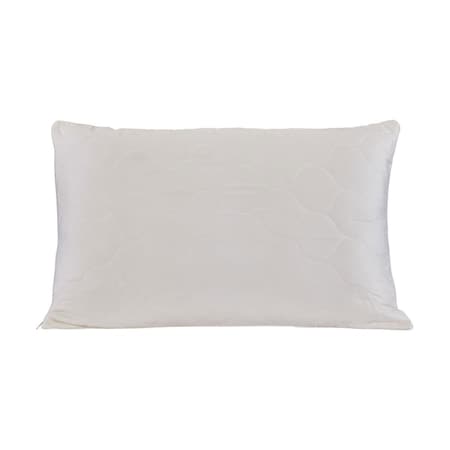 Homeroots Cotton Latex Foam And Wool Hypoallergenic Queen Size Bed Pillow 551587