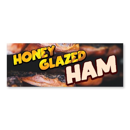 Signmission Honey Glazed Ham, 24 Inch, Decal D-24-30393