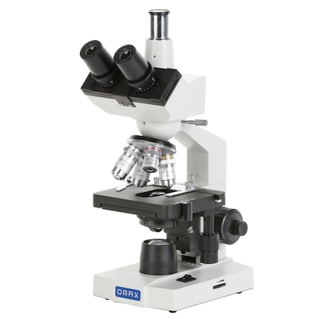 Amscope OMAX M83E Trinocular Lab Compound Microscope 40X-2500X Magnification + 3MP Digital Eyepiece Camera M83EZ-C30S