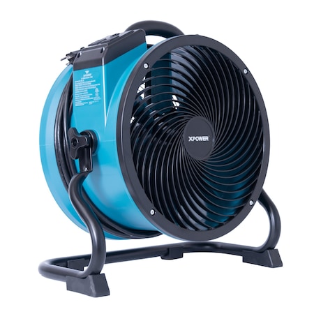 Xpower Axial Air Mover, 1/4 hp Motor X-39AR-Blue