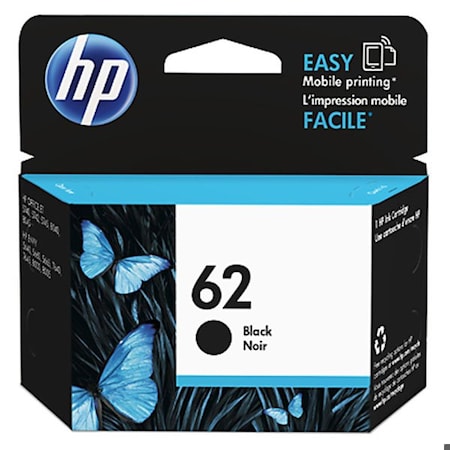 Hp 62 Black Original Ink Cartridge, 200 Yield C2P04AN