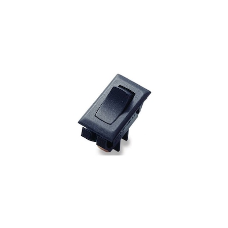 Gb GSW Rocker Switch, 8/16 A 125/250 V SPST, 0.55 in x 1.12 in Panel Cutout, Nylon Housing, Black GSW-41