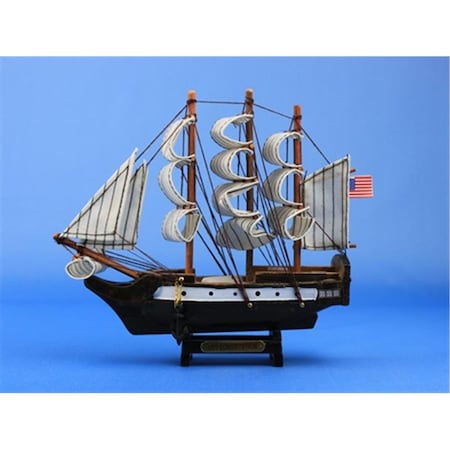 Handcrafted Model Ships USS Constitution 7 in. Decorative Tall Model Ship Constitution-7