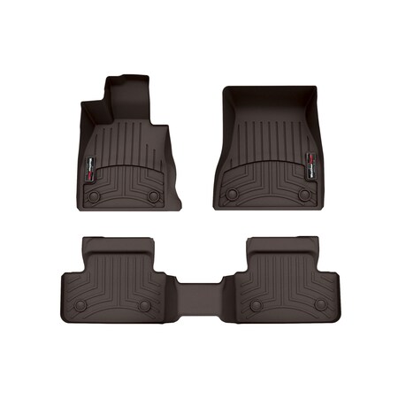 Weathertech Cocoa, Front and Rear Floorliners 471845-1-2