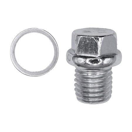 Auveco Oil Drain Plug with Gasket - 12mm-1.5 Thread, 5PK 19589