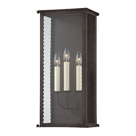 Troy Lighting Zuma 3 Light Wall Sconce 9.5 In. French Iron B6713-FRN