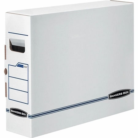 Fellowes Storage Case, 5.3in W, 19.8in D, 15.8in H, Side Tuck Closure, Blue 00650
