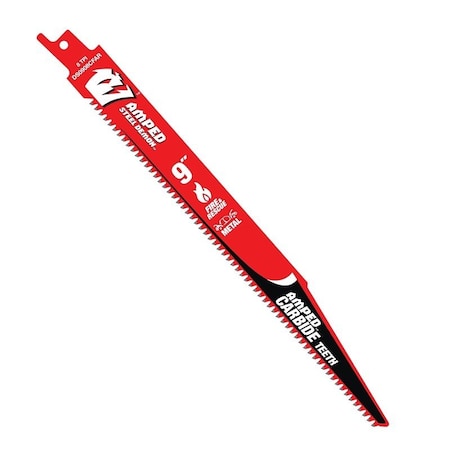 Diablo Tools 9 Inch 8 TPI AMPED Reciprocating Blade for Fire and Rescue, 10 Pack - DS0908CFAR10