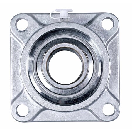 Sealmaster Mounted Stainless Steel Four Bolt Flange Ball Bearing - 440C Stainless Steel - SS Setscrew Lock CRFS-SS23
