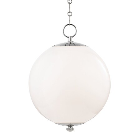 Hudson Valley Lighting Mark D. Sikes X Sphere No.1 1 Light Pendant 16 In. Polished Nickel MDS701-PN