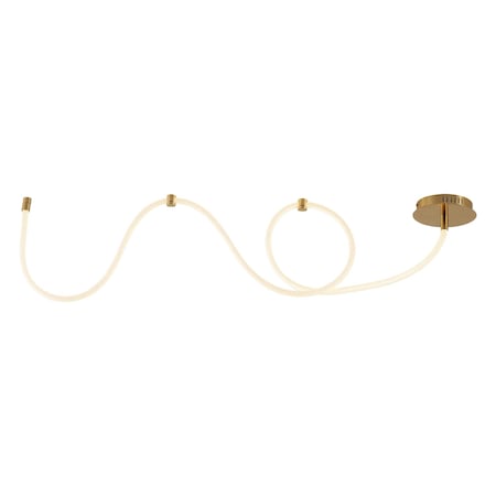 Jonathan Y Serafina 55" Contemporary Minimalist 360 Adjustable Silicone Neon Rope Dimmable Linear Integrated LE JYL7141A