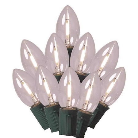 Celebrations Classic LED C9 Pure White String Christmas Lights 24 ft. RC925TPWA