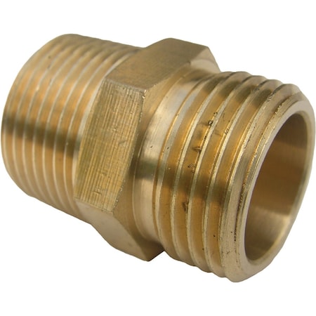 Westlake Pipe & Fittings 3/4'' MHTx3/4'' MPTx1/2'' FPT Brass Adapter 15-1707