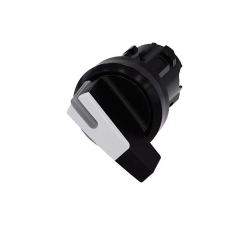 Siemens Selector switch, illuminable, 22 mm, round, plastic, white, selector 3SU1002-2CF60-0AA0